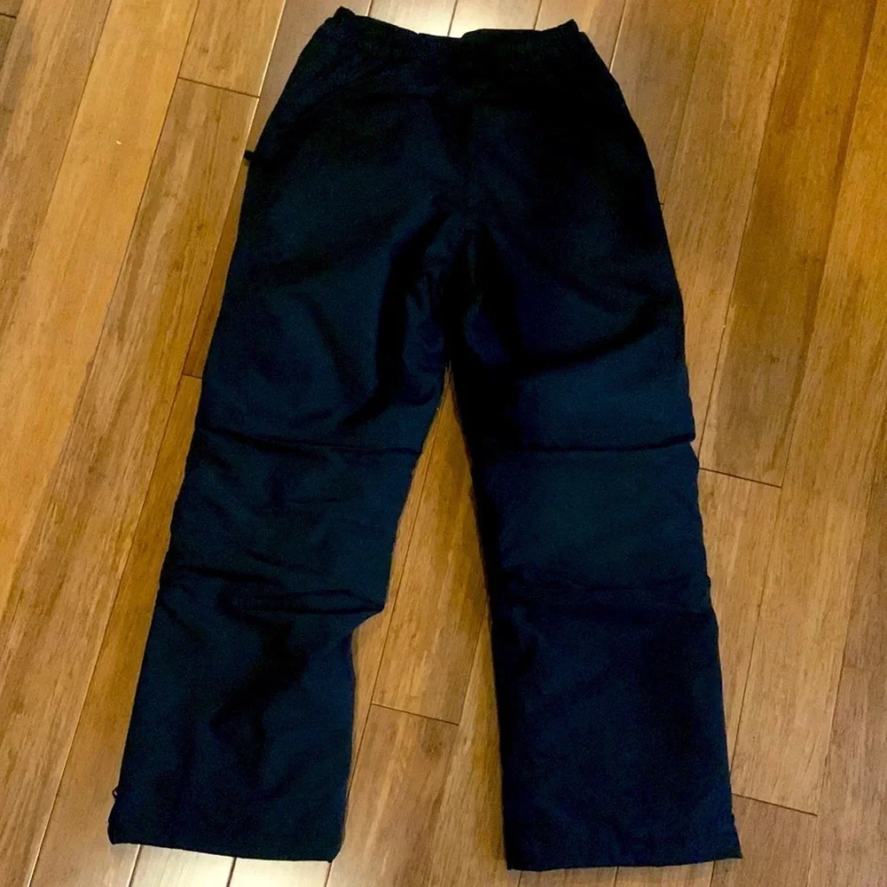 NEW LANDSEND Black Squall Snow Pants Grow Along System sz 12